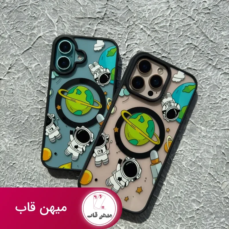 قاب آیفون فضانورد و سیاره مگ سیف دار