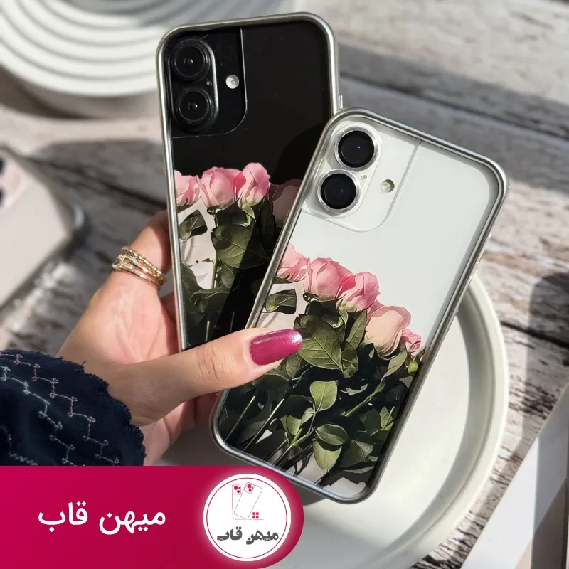 قاب گل رز صورتی