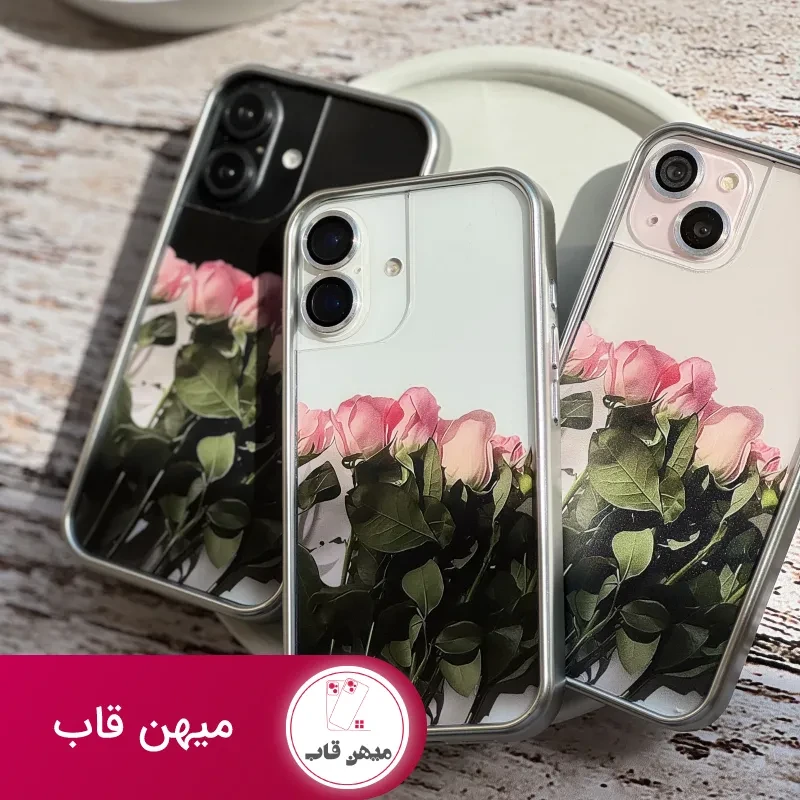 قاب گل رز صورتی