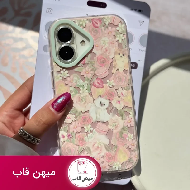 قاب پیشی در باغ گل (بدون آویز )