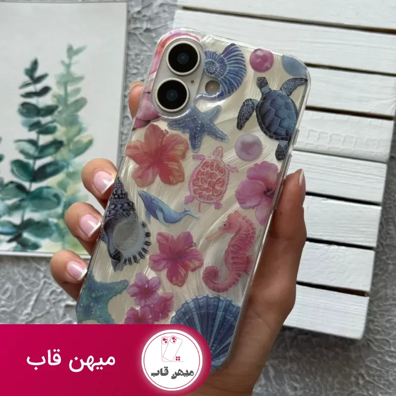 قاب گوشی آیفون صدفی اسب دریایی