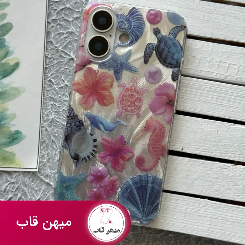 قاب گوشی آیفون صدفی اسب دریایی