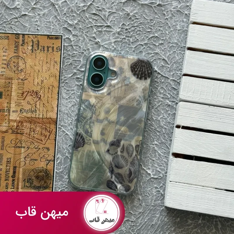 قاب آیفون صدفی صدف های پراکنده