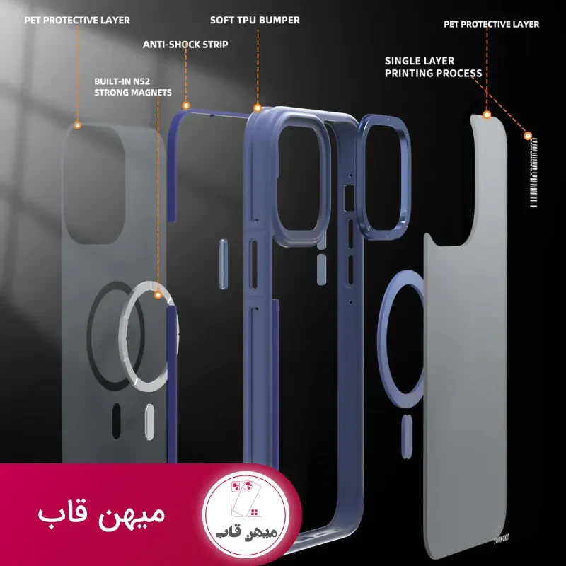 قاب یانگ کیت Rock Sand Skin Feel Magsafe Series Iphone