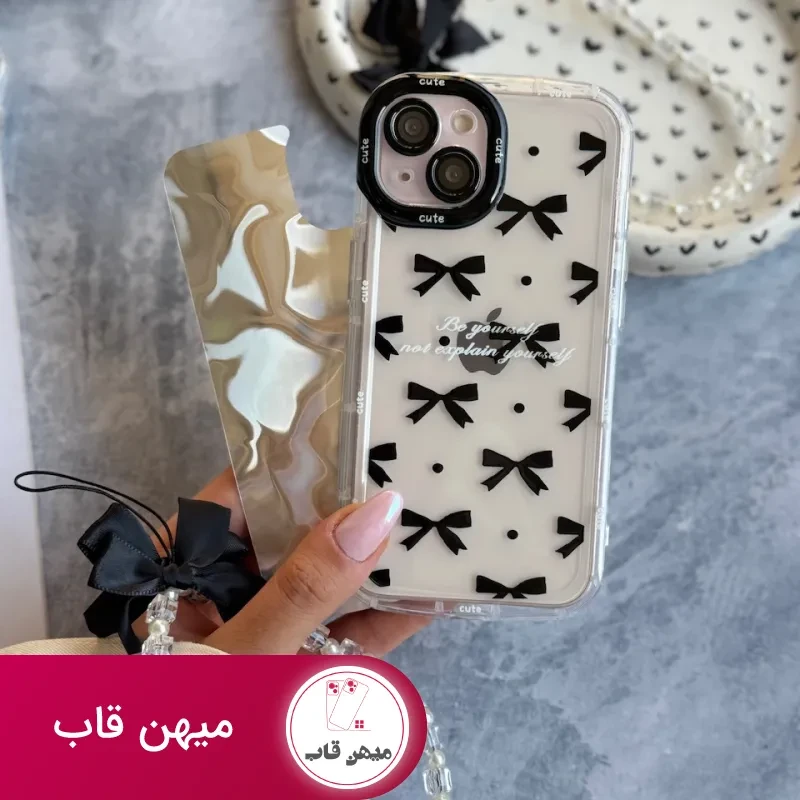 قاب گوشی Cute Bow Tie با آویز
