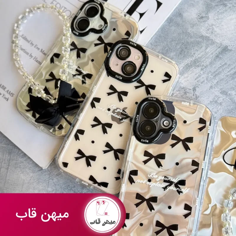 قاب گوشی Cute Bow Tie با آویز