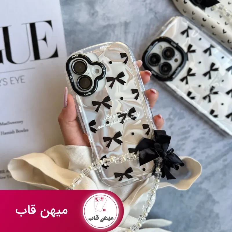 قاب گوشی Cute Bow Tie با آویز