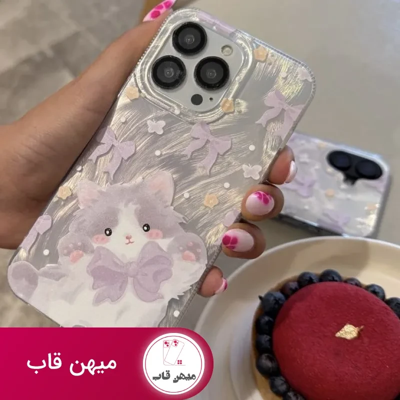 قاب گوشی پیشی پاپیون