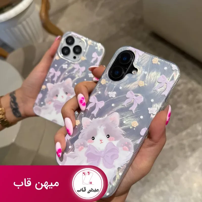 قاب گوشی پیشی پاپیون