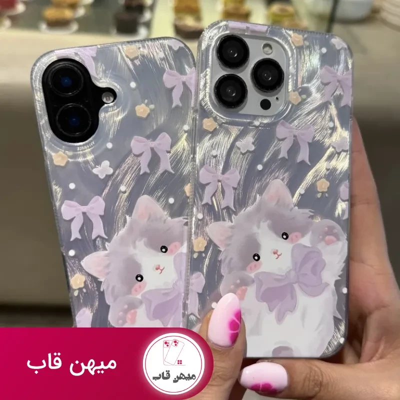 قاب گوشی پیشی پاپیون