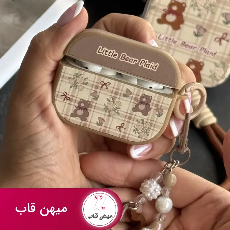 کاور ایرپاد خرس پاپیون استریپ + آویزست