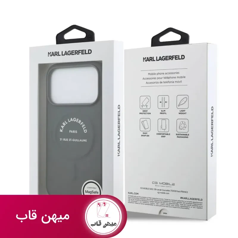 قاب گوشی کارل لاگرفلد Karl Lagerfeld با مگ سیف