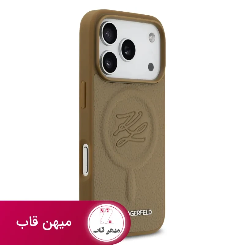 قاب کارل لاگرفلد Karl Lagerfeld چرمی با مگ سیف