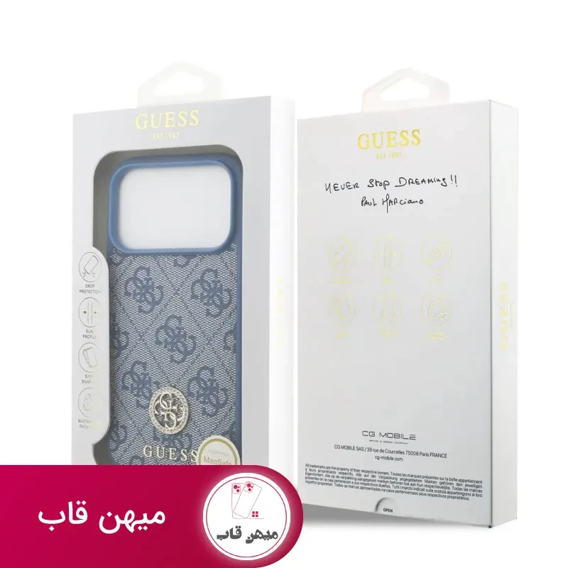 قاب Guess Magsafe گس لوگو حلقه ای