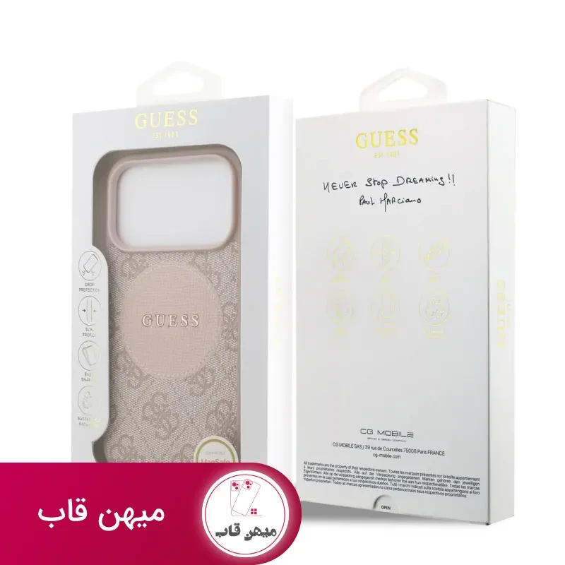 قاب Magsafe Guess گس مگ سیف دار رنگی