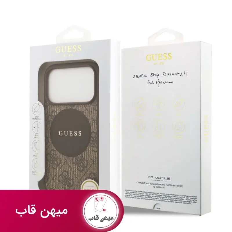 قاب Magsafe Guess گس مگ سیف دار رنگی