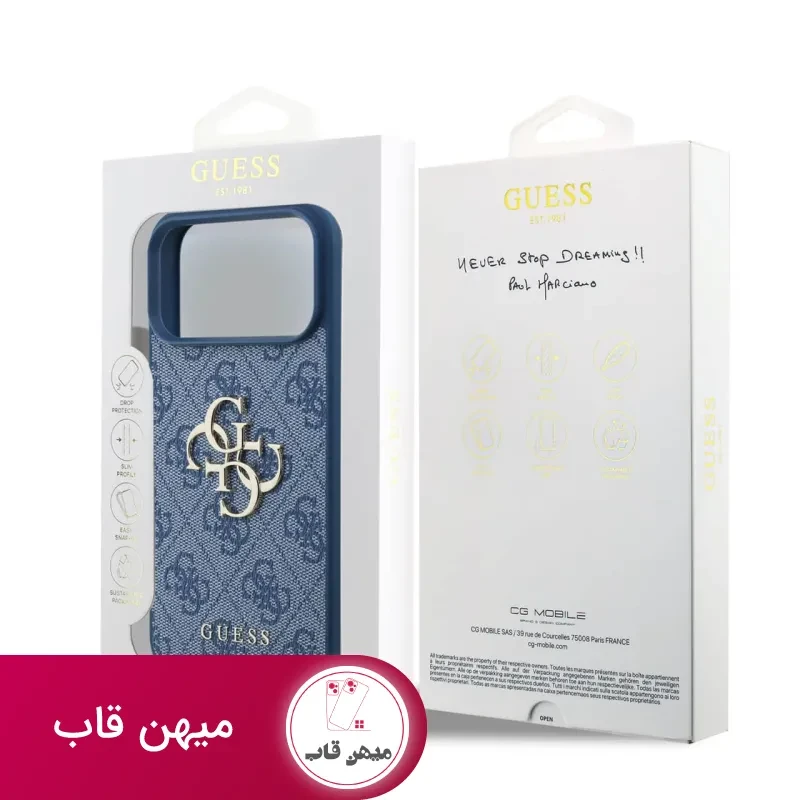 قاب Guess گس طرح دار دو لوگو بزرگ