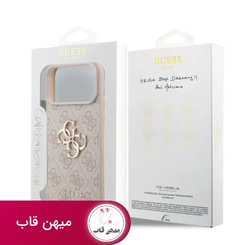 قاب Guess گس طرح دار دو لوگو بزرگ