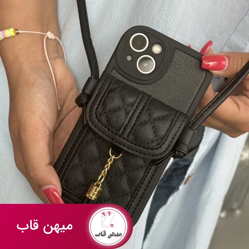 قاب موبایل آیفون سن لورن جاکارتی بندی بلند