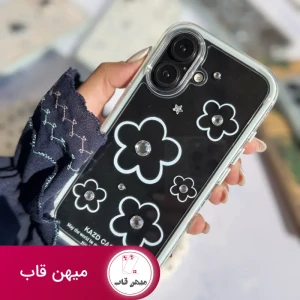 قاب گل آبی نگین دار