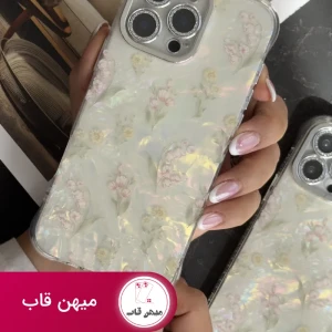 قاب موبایل آیفون باغ ژاپنی صدفی انگلیش هوم