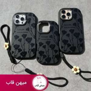 قاب black flowers همراه با آویز