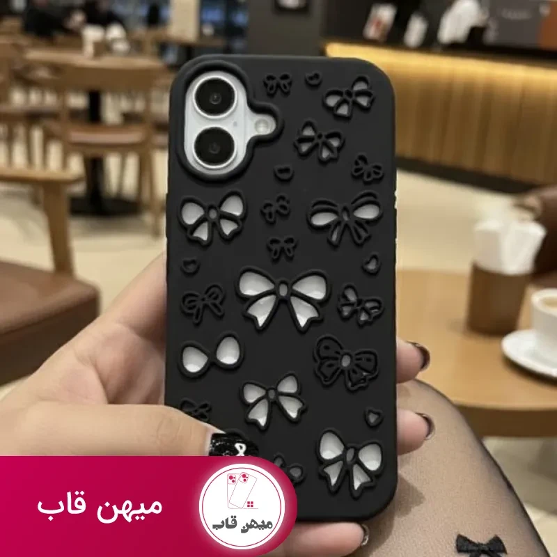 قاب گوشی پاپیون توری