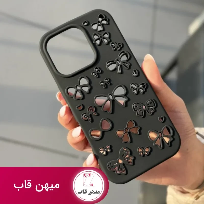 قاب گوشی پاپیون توری