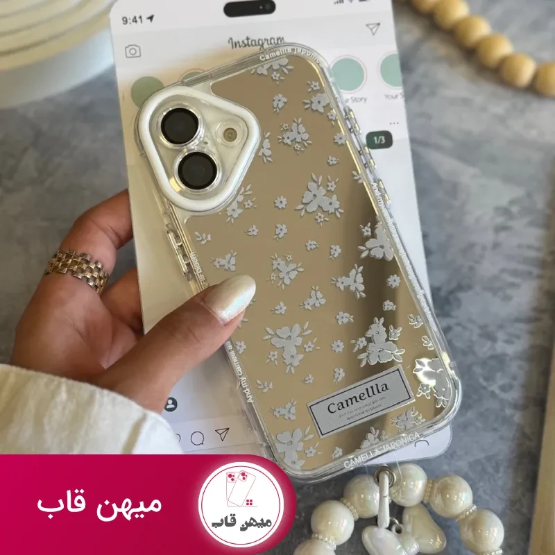 قاب گل کاملیا با آویز