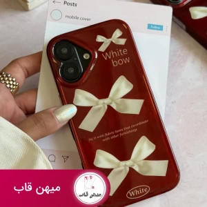 قاب آیفون چری white bow