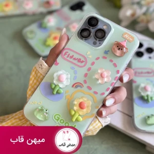 قاب گل برجسته زمینه سبز GOOD LUCK