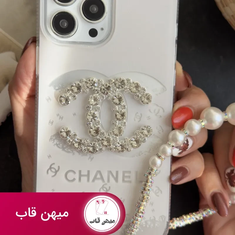 قاب موبایل آیفون کوکوشنل ایتالیانو + بندست مروارید