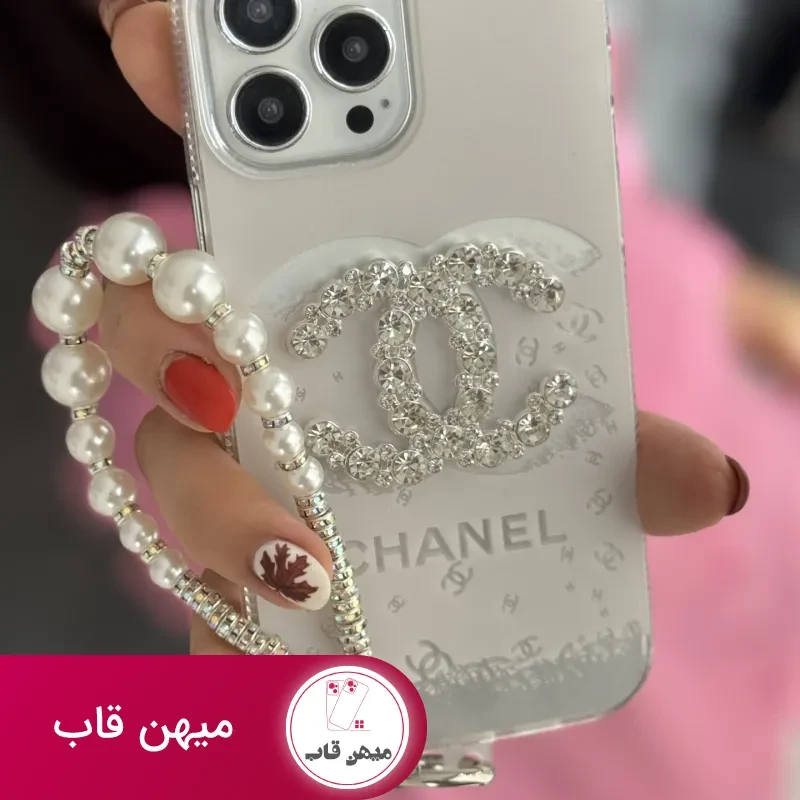 قاب موبایل آیفون کوکوشنل ایتالیانو + بندست مروارید