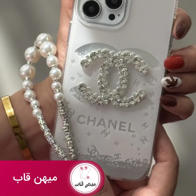 قاب موبایل آیفون کوکوشنل ایتالیانو + بندست مروارید