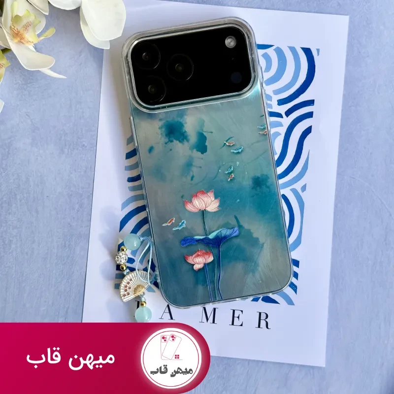 قاب نیلوفر آبی با آویز