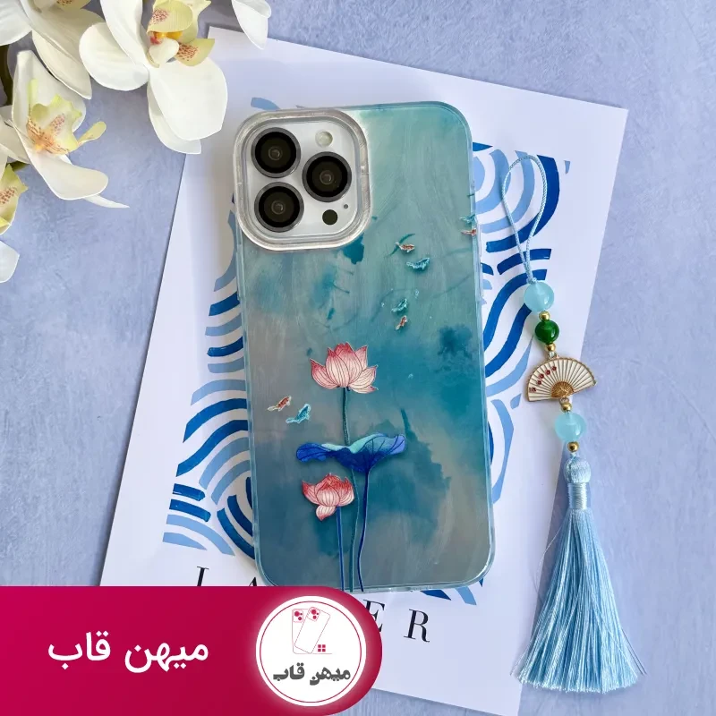 قاب نیلوفر آبی با آویز