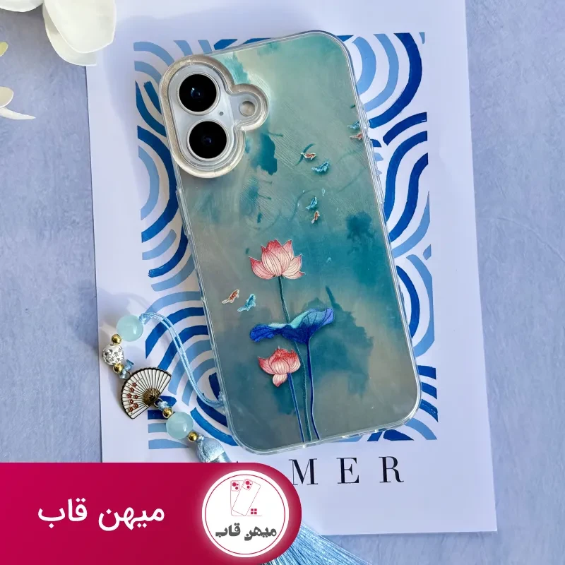 قاب نیلوفر آبی با آویز