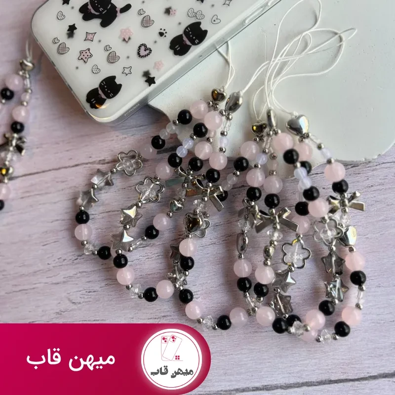 قاب گوشی فانتزی دخترانه گربه قلبی