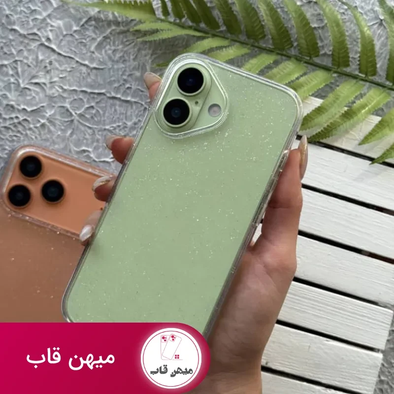 قاب آیفون اکلیلی کریستالی ساده