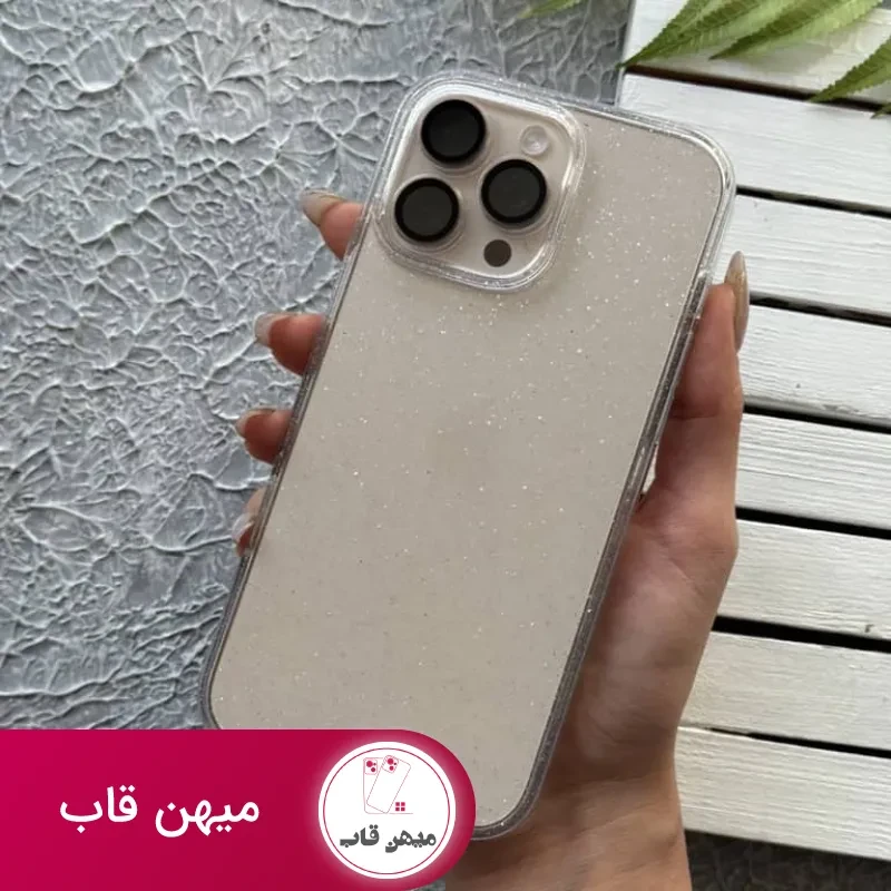 قاب آیفون اکلیلی کریستالی ساده