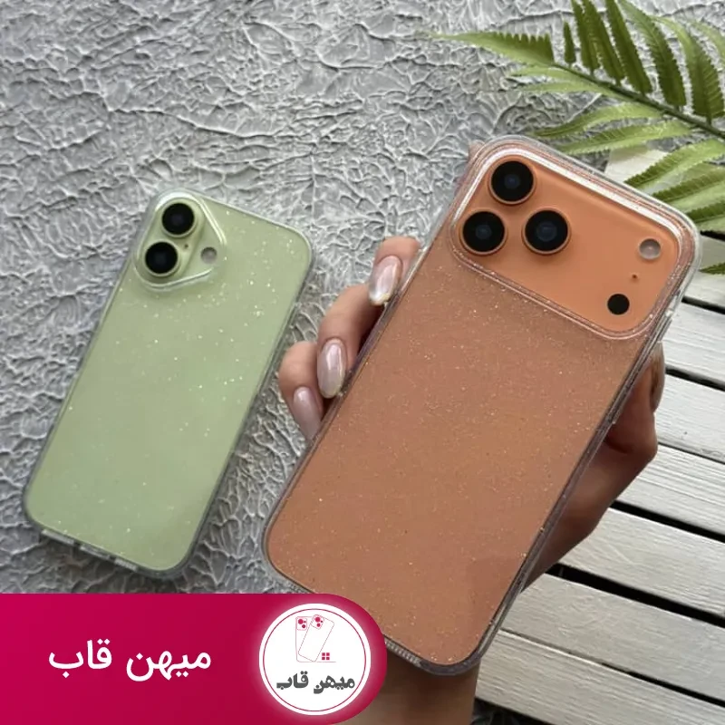 قاب آیفون اکلیلی کریستالی ساده