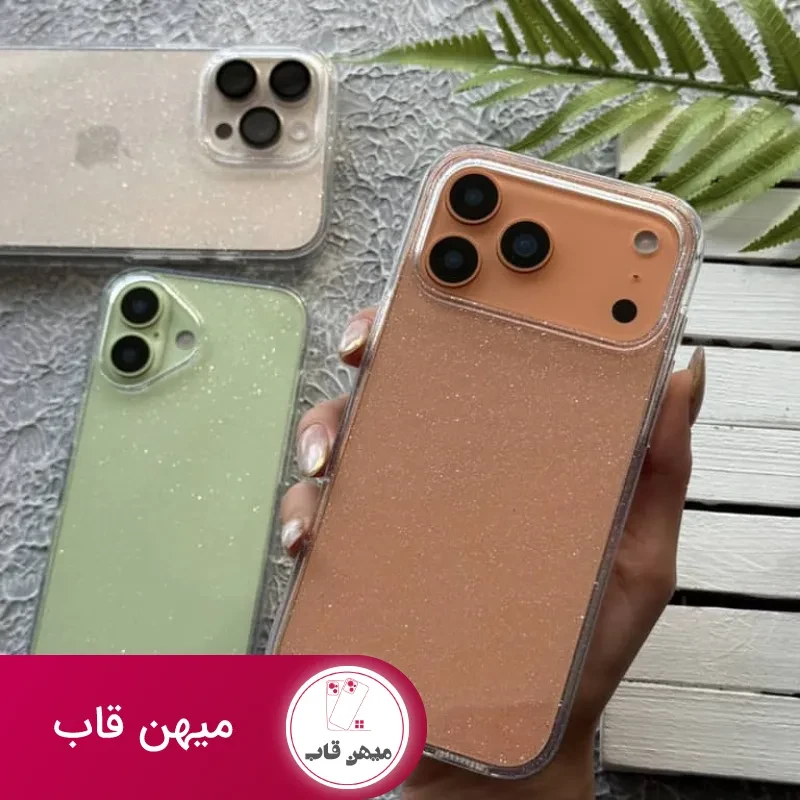 قاب آیفون اکلیلی کریستالی ساده