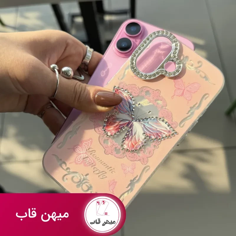 قاب آیفون romantic butterfly