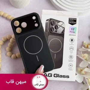 قاب گوشی ایفون AG GLASS - مشکی