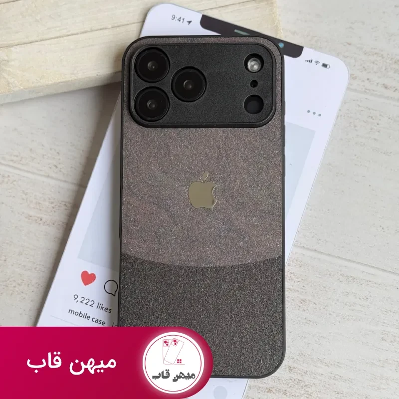 قاب ایفون Dark sand texture