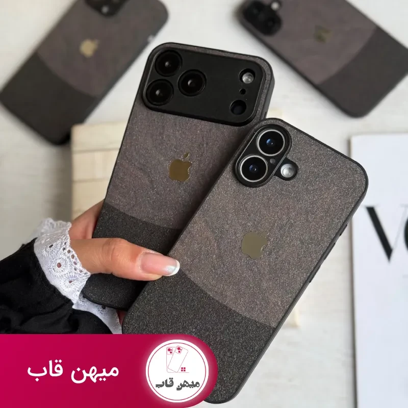 قاب ایفون Dark sand texture