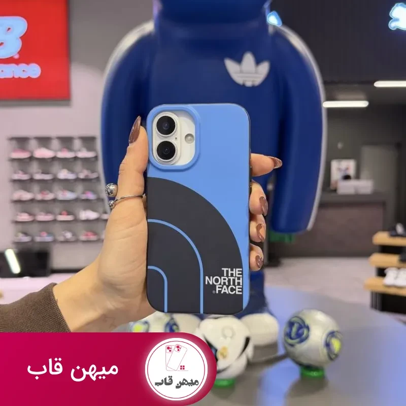 قاب گوشی north face blue
