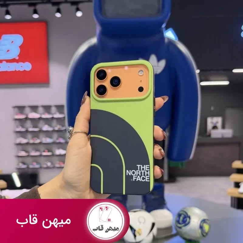 قاب گوشی سبز north face green
