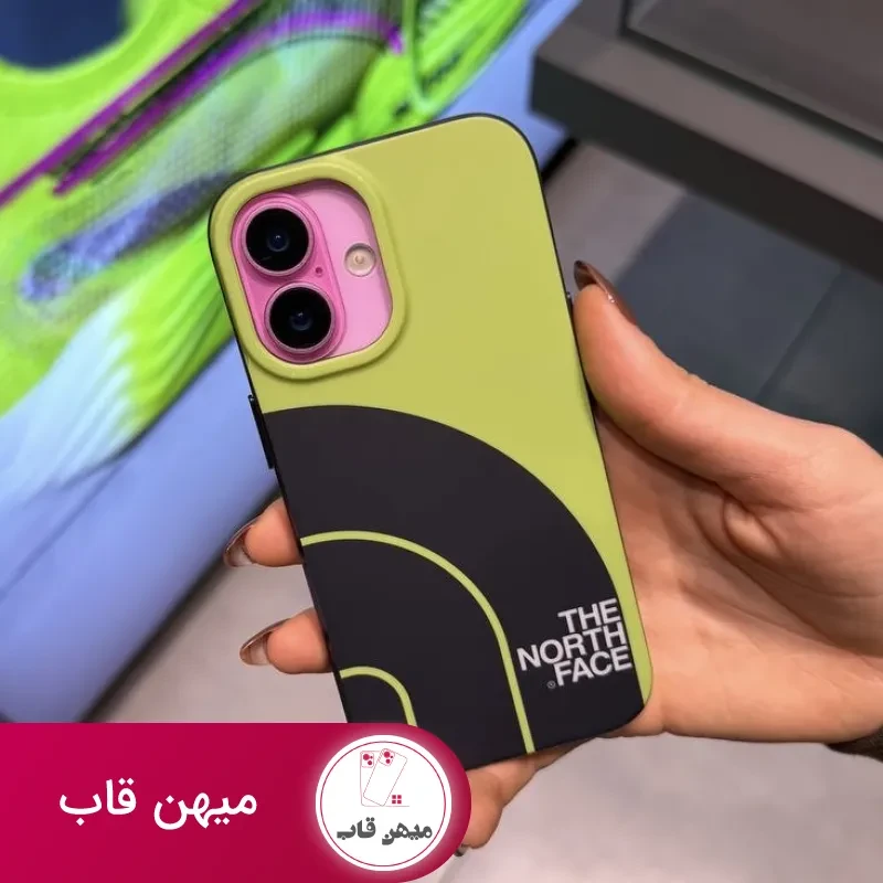 قاب گوشی سبز north face green