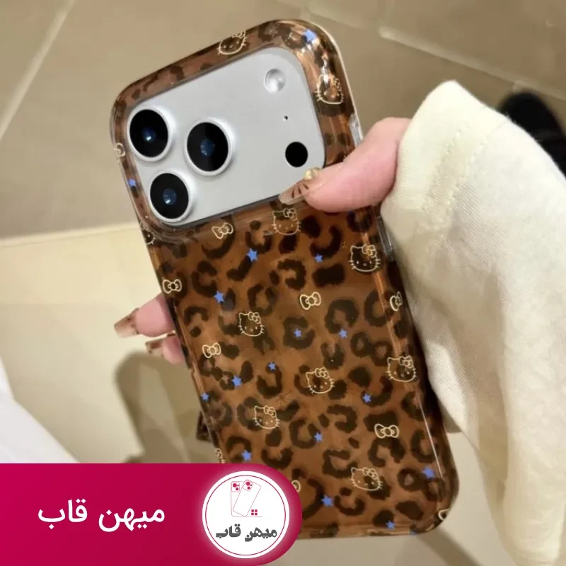 قاب گوشی کیتی پلنگی بدون بند